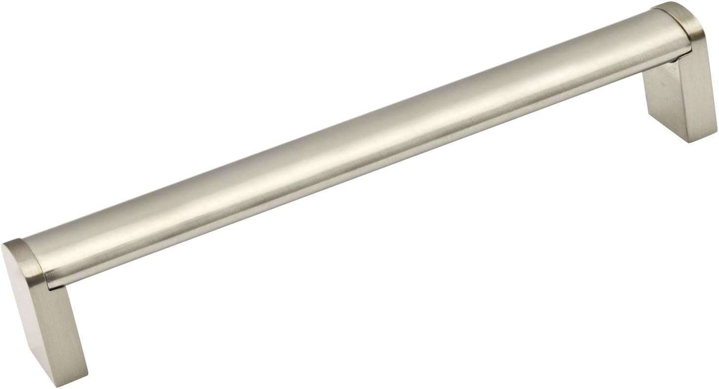Rok Hardware 12-5/8" (320mm) Center Brushed Nickel Slate Edition Metal Kitchen Cabinet Drawer Door Handle Pull 12-7/8" (327mm) Length