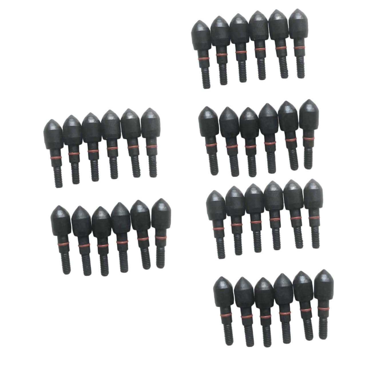 POPETPOP36 Pcs Arrow Tips for Archery Shaft Screw Blackc Equipment Bows Iron Broadheads Iron Anti-slip Mats Black in Sea Fishing Floats Night General Anti-slip Mats Leadcore Noire Big Head