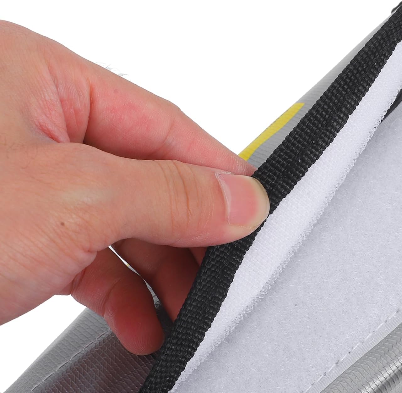 KALLORY Lithium Battery Fireproof Storage Bag Lipo Storage Bag for Chargeable Battery Fire Resistant Pouch with Foil Material 7.28 X 2.95 X 2.36 in Portable Organizer