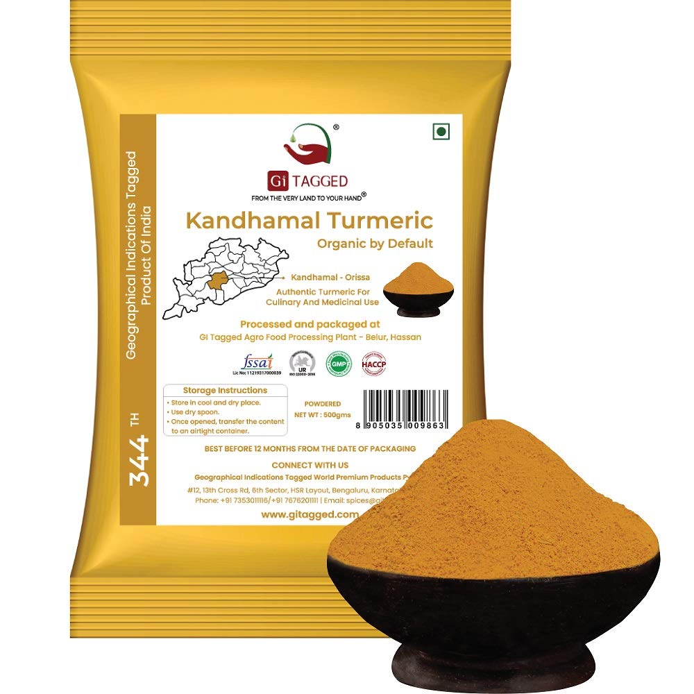 GITAGGED Pure Kandhamal Turmeric Powder(500 Gms) (B09644LHN5) Amazon Price History, Amazon Price Tracker