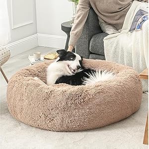 Bedsure-Calming-Dog-Bed-for-Large-Dogs-Donut-Washable-Large-Pet-Bed-36-inches-Anti-Anxiety-Round-Fluffy-Plush-Faux-Fur-Dog-Bed-Fits-up-to-100-lbs-Pets-Camel - Cucciolini Doodles   Bedsure-Calming-Dog-Bed-for-Large-Dogs-Donut-Washable-Large-Pet-Bed-36-inches-Anti-Anxiety-Round-Fluffy-Plush-Faux-Fur-Dog-Bed-Fits-up-to-100-lbs-Pets-Camel
