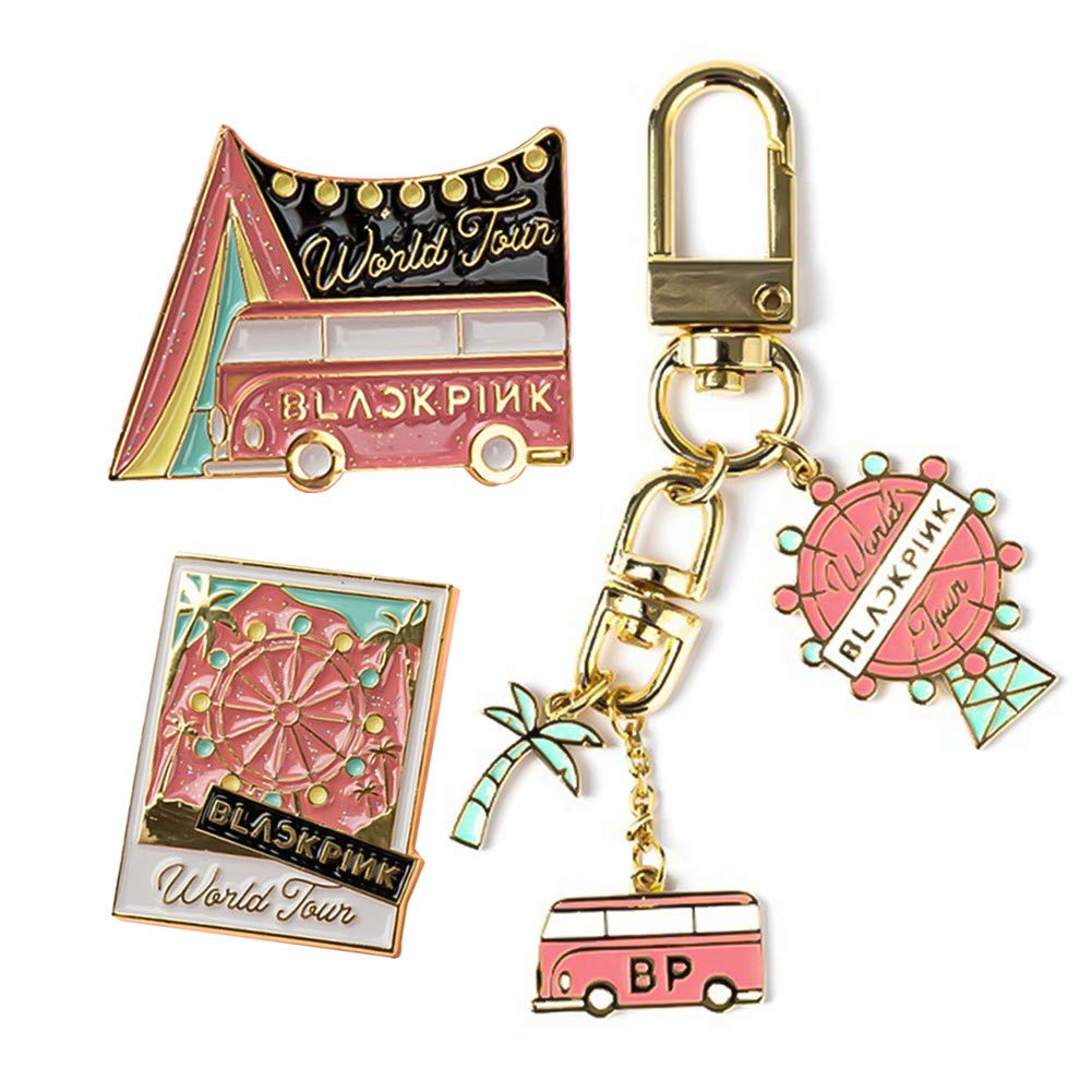 Kpop Blackpink 2019 World Tour Keychain Keyring Bag Pendant