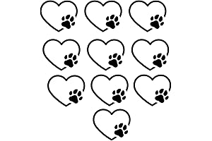 Heartfelt Paws: 10 Paw Print Decals for Expressing Your Love for Furry Companions