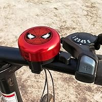 KSdeal Spiderman Aluminum Bike Bell for Kids Boys Toddlers - Durable Bicycle Ring Fits 22-24mm Handlebars