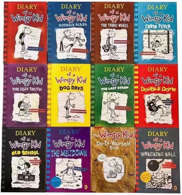 AKIE FOLREBAS A Library of a Wimppy Kid 1-25 Complete Box Toy Set Paperback - Image 4