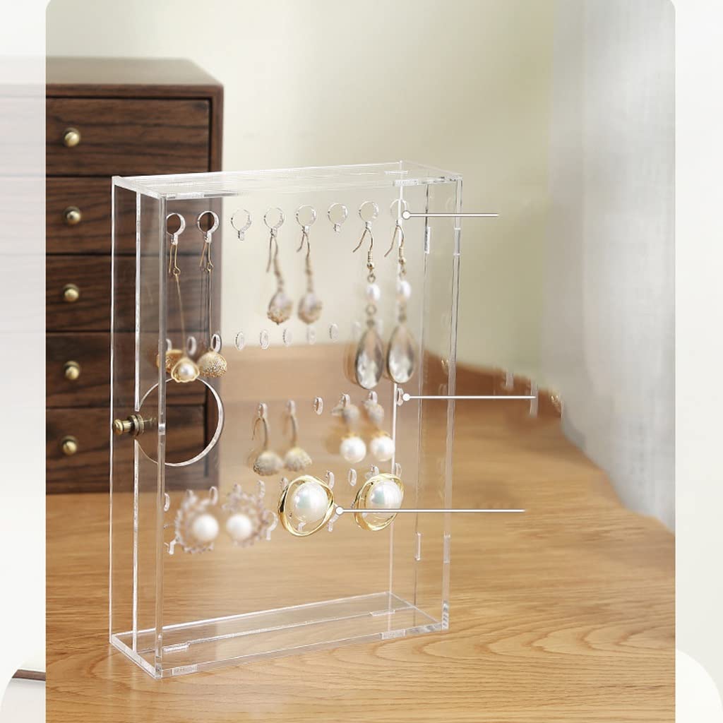 Organizador de Almacenamiento de Joyas Pendientes de madera caja de almacenamiento de joyería multicapa de gran capacidad soporte de exhibición de joyería collar anillo pendientes caja de joyería