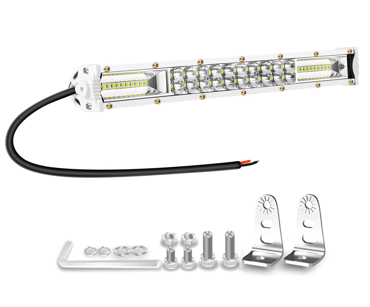 Marine Light Bar, Boat LED Light Bar 12 Inch 60W 6000lm Light Bars New Version Please Search B0FPCRGTTS