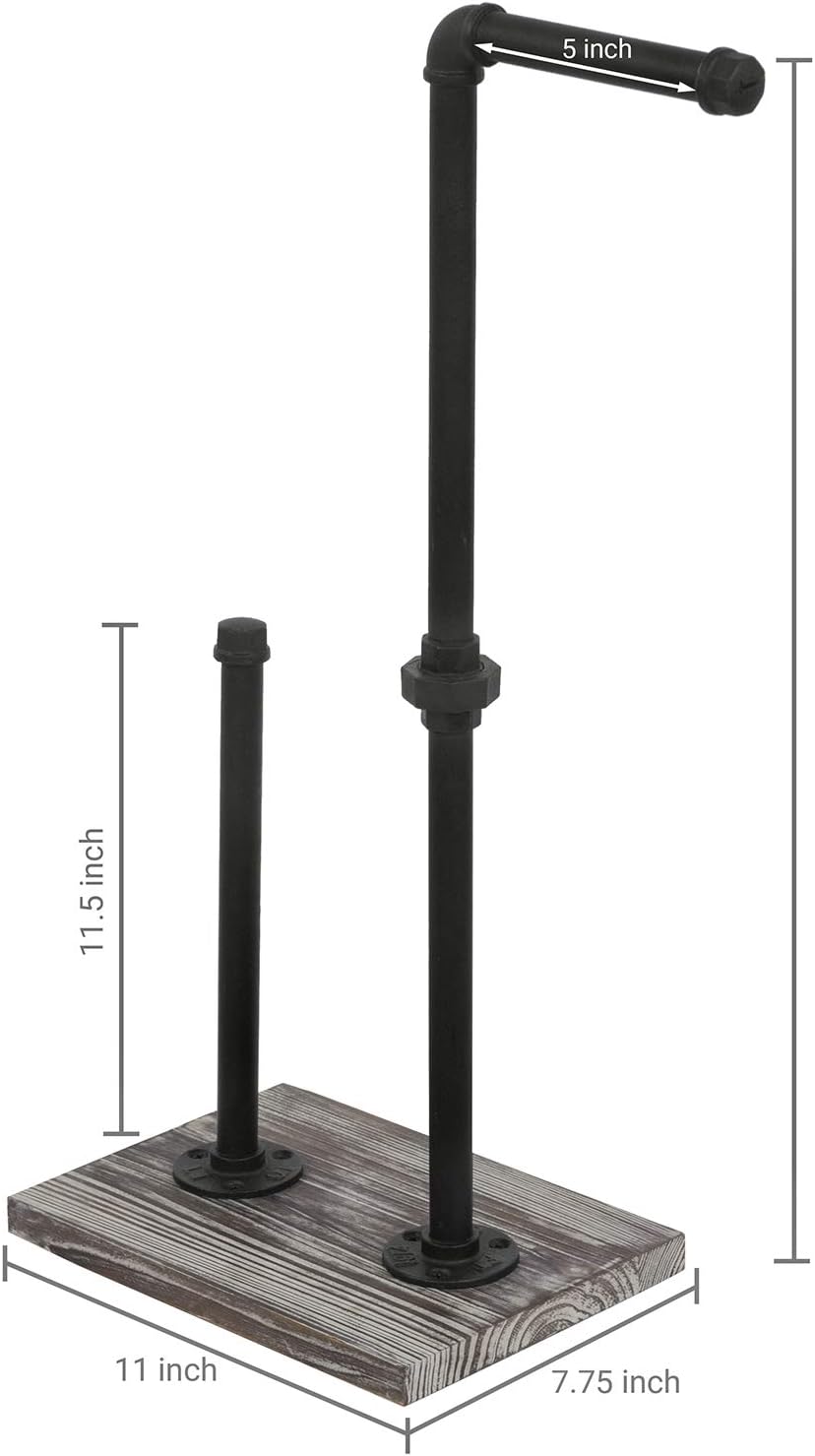 60% Off Discount MyGift Industrial Pipe & Torched Wood Freestanding Bathroom Toilet Paper Holder Dispenser with Reserve Roll Stand Flash Deals - 70% OFF MyGift Industrial Pipe & Torched Wood Freestanding Bathroom Toilet Paper Holder Dispenser with Reserve Roll Stand