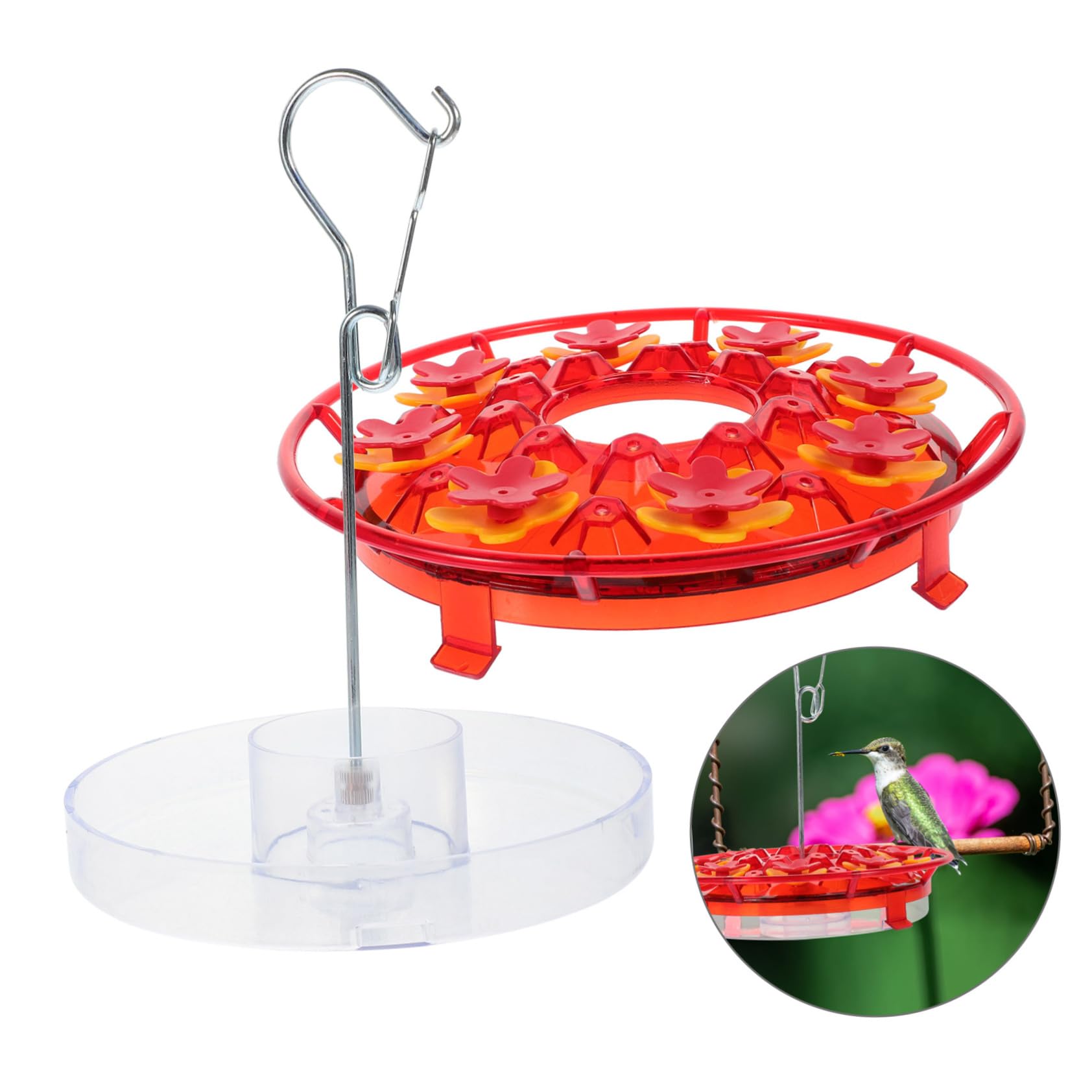 Sosoport 3piezas Comedero para Pájaros Colgante De Jardín Alimentador De Aves y Resistente Al Viento para Exteriores y De Limpiar