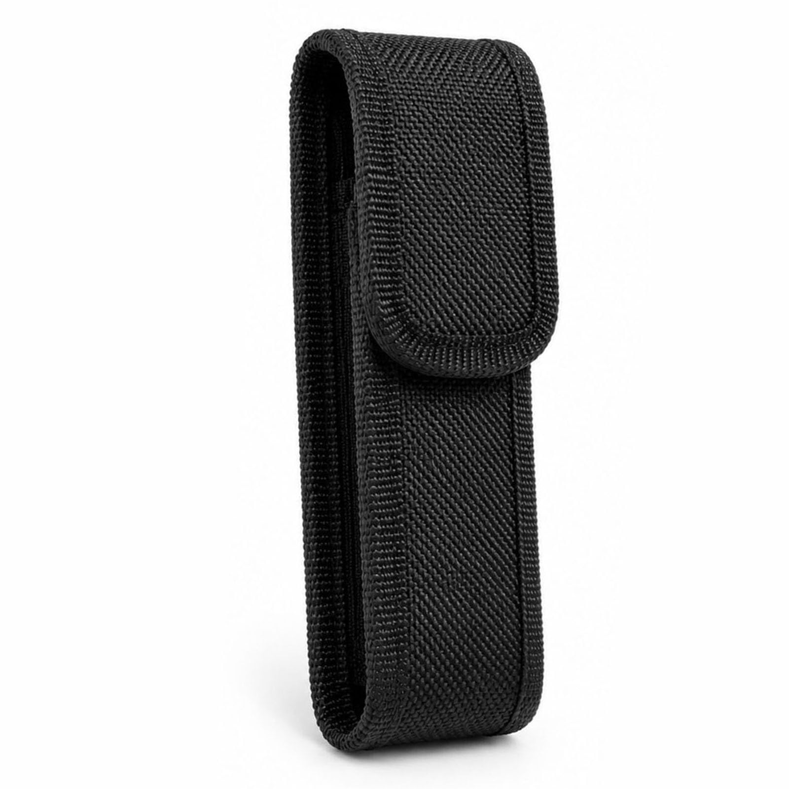 1 Pack Flashlight Pouch, 17 cm Black Molle Pouches, LED Torch Large Torch Holster Holder Cover Case for Outdoor Hunting Camping Hiking