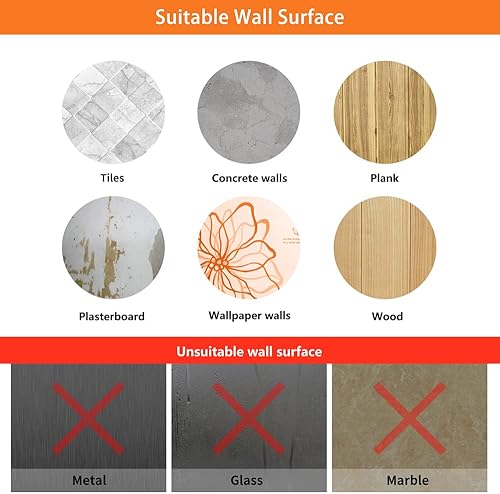 Miniatura 5 de KYOEON Perchero para colgar en la pared, paquete de 4 unidades, ganchos de cuerda para toallas de baño para cocina, puerta, gabinete, baño,