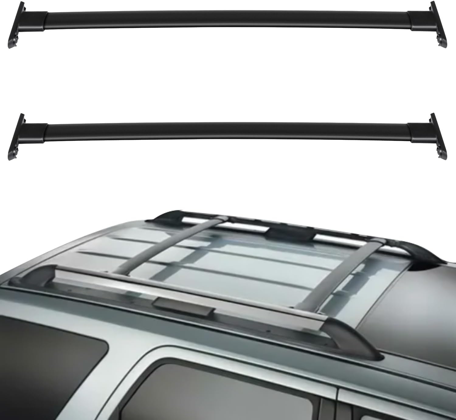 OCPTY Roof Rack Fit for Ford Explorer 2011 2012 2013 2014 2015 Luggage Racks Rooftop Cargo Carrier Bag Luggage Kayak Canoe Bike Snowboard Skiboard