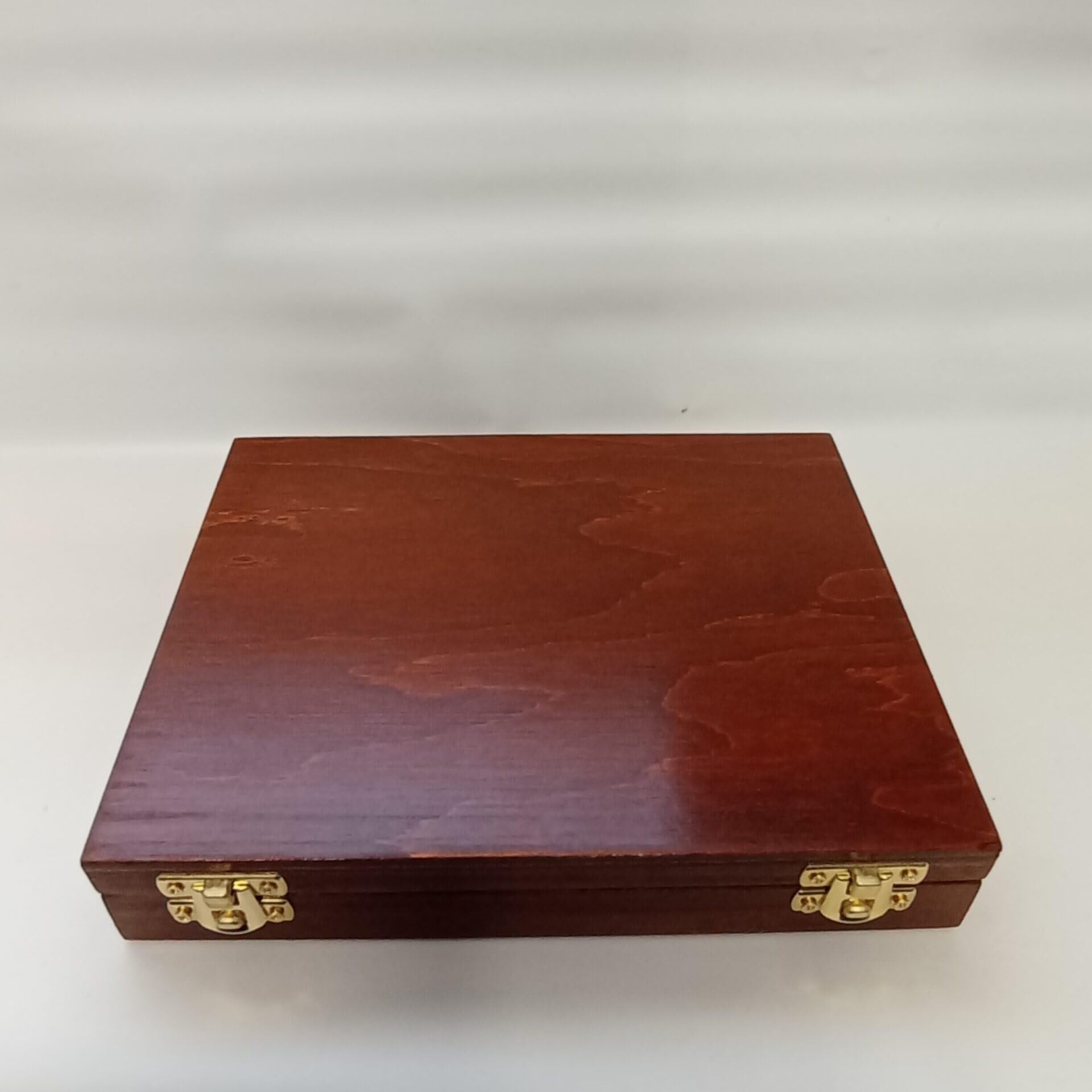 Caja numismática de madera para 20 monedas antiguas, esterlinas, marencos y follis, con interior de terciopelo, 20 compartimentos, artesanal