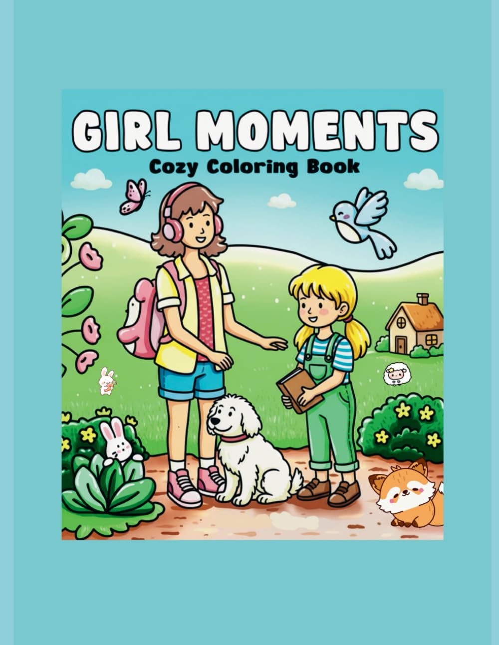 Girls moments cozy coloring book