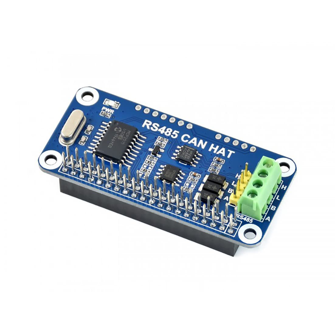Waveshare RS485 CAN HAT for Raspberry Pi 4B+ 4B 3B+ 3B 2B+ Zero W WH Communicate via RS485/CAN Onboard Controller MCP2515 Transceiver SN65HVD230-picture-14