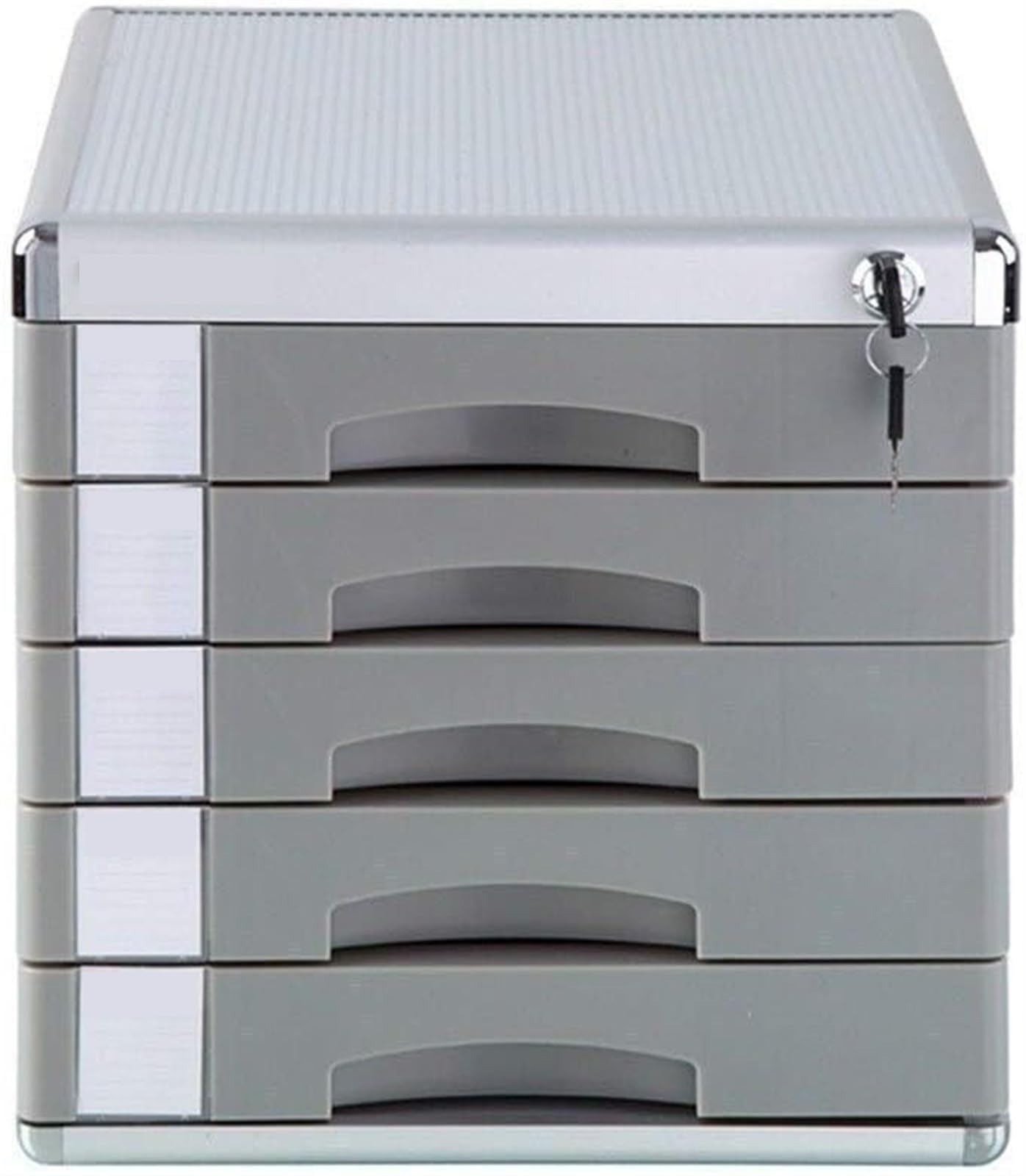 Archivio in alluminio a 5 strati con soluzione di archiviazione desktop sicura per documenti A4 Design salvaspazio per ufficio