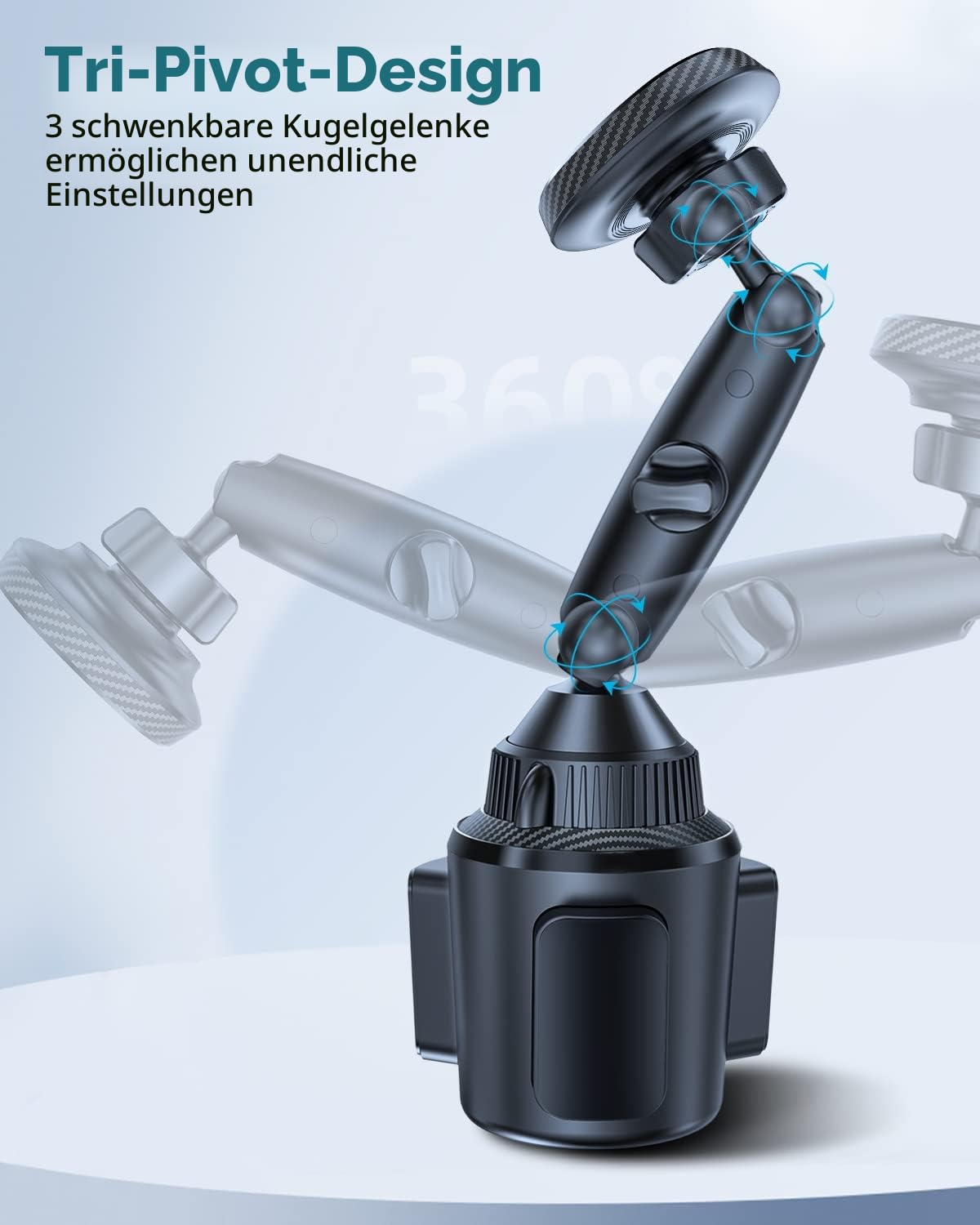 EXELIQ Handyhalterung Auto mit MagSafe für Getränkehalter