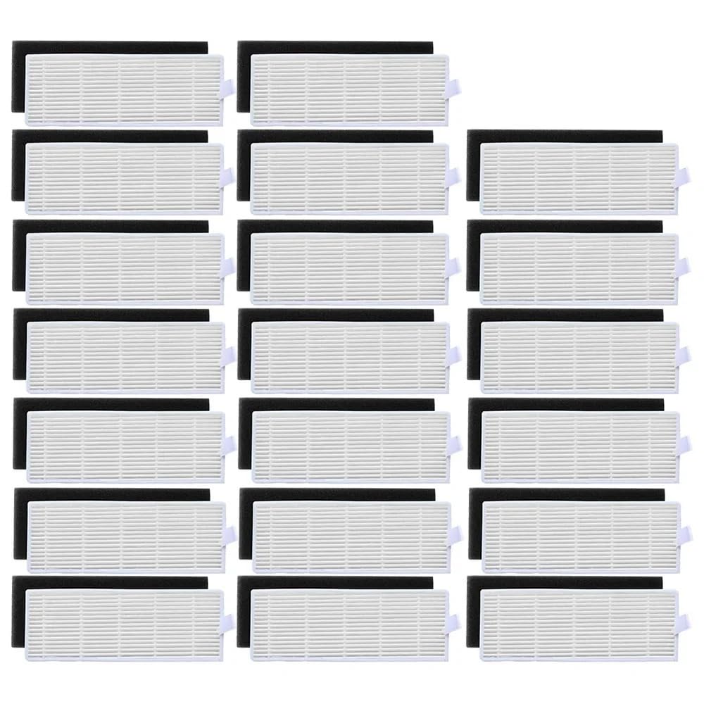 GENTERUN Sponge+ Filters ，Compatible For ILIFE， A4 A4S A6 Robot Vacuum Cleaner Filter For Ecovas， DN621 DN620 Dust Collection(14 Pcs)
