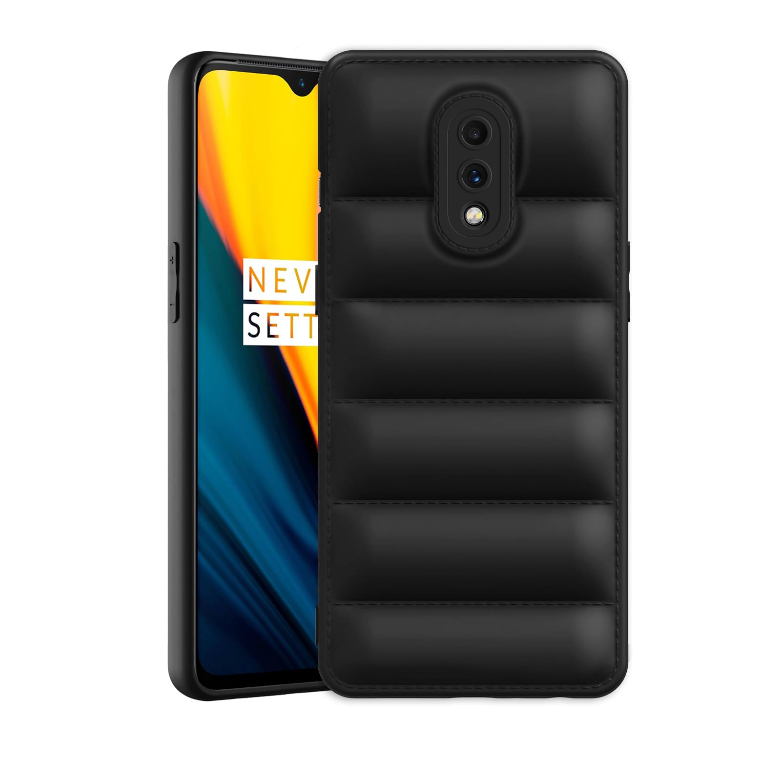 Plus Puffer Case Camera Protection Soft Back Cover for OnePlus 7 - Black (B0CQ4VL4BB) Amazon Price History, Amazon Price Tracker
