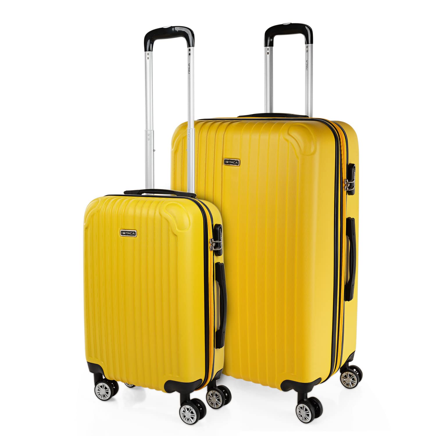 ITACA - Maletas Grandes De Viaje Rígidas Ligeras con 4 Doble Rueda 360° Maleta Grande 23 Kilos Alta Resistencia Extensible Maleta XL Duradera, Mandarina — view 11