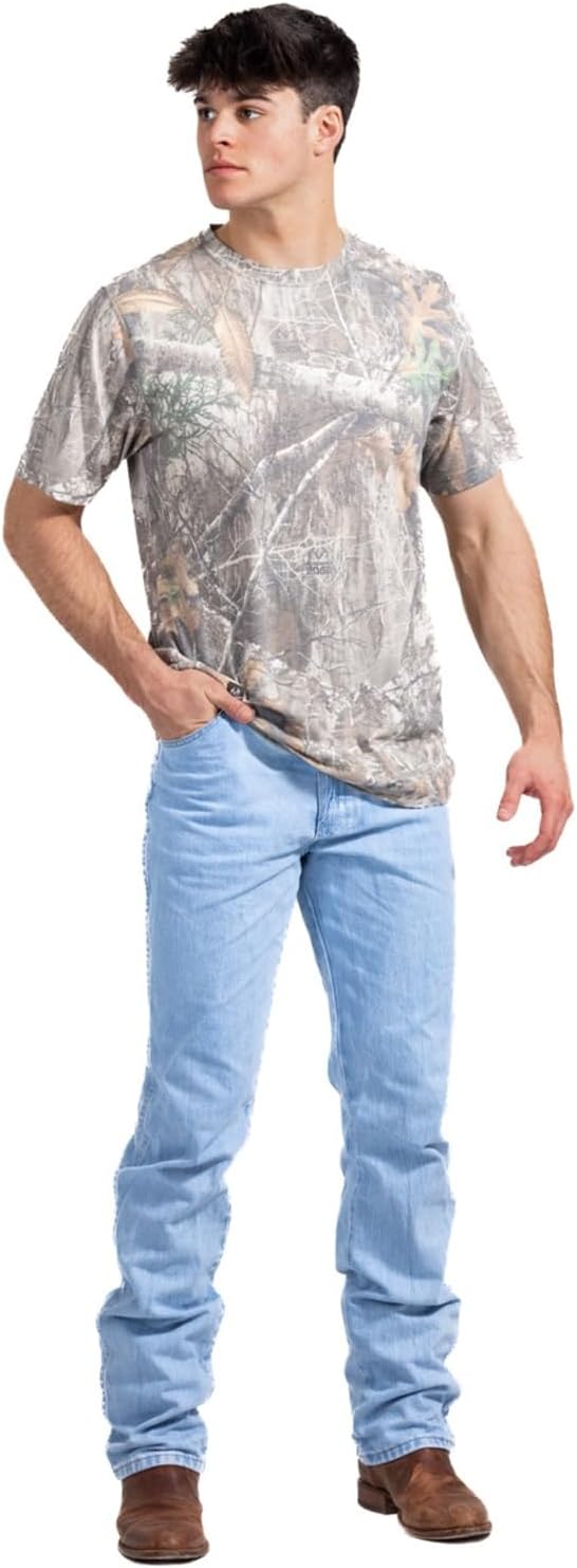 Realtree Faded Camo Jersey Knit Tri-Blend Ultra Soft Crew Neck Shirt - Limited Edition