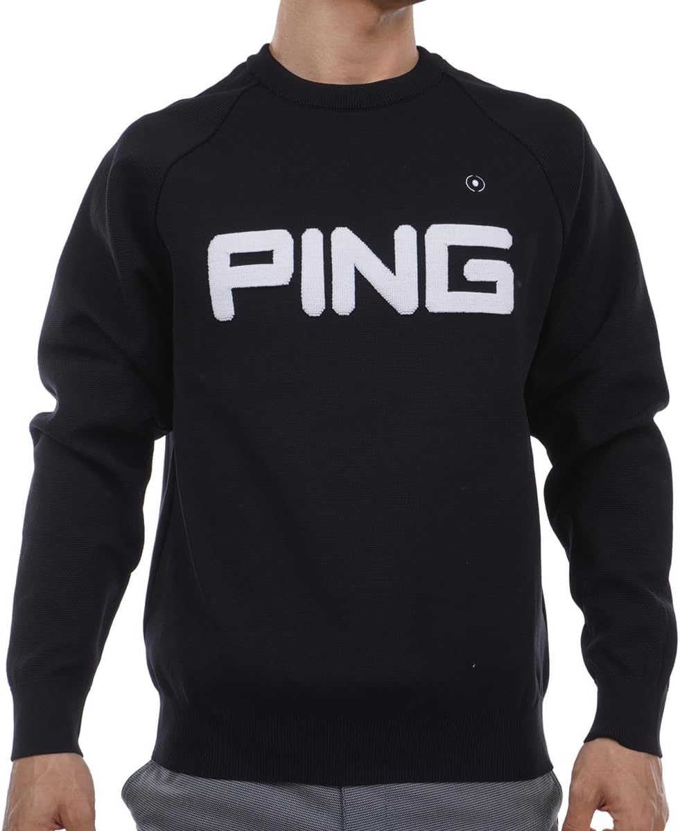 Amazon | [ピン アパレル] メンズ クルーネックニット (ベーシック