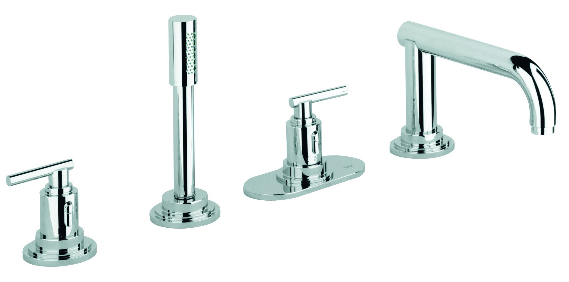 Grohe 19142000 Atrio 4-delik Bad kombinasyon yapı seti