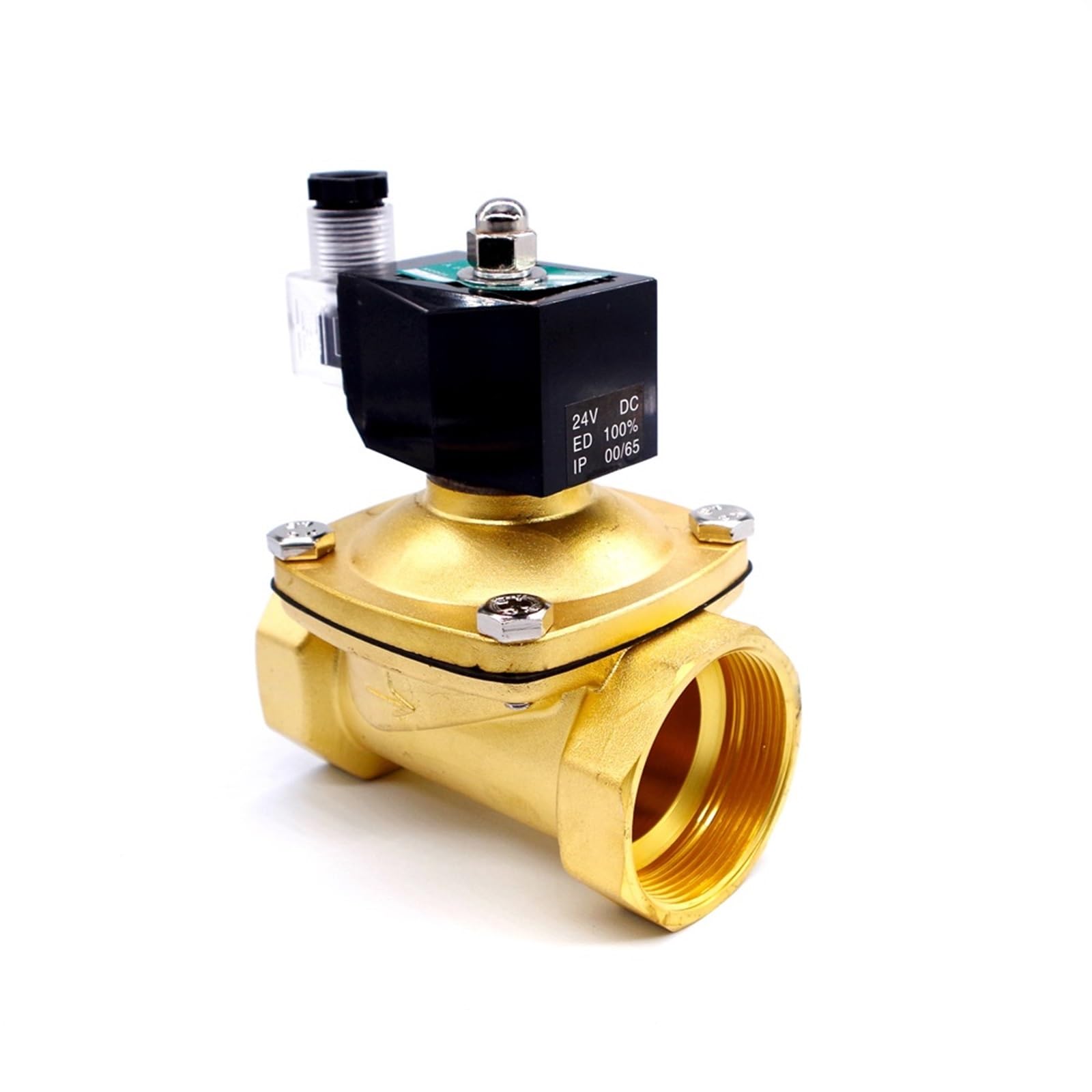Huuoqiwy 2T50 Brass Electric Control Valve 24Vac Dn50 2 Inch Solenoid Valve 220V Ac