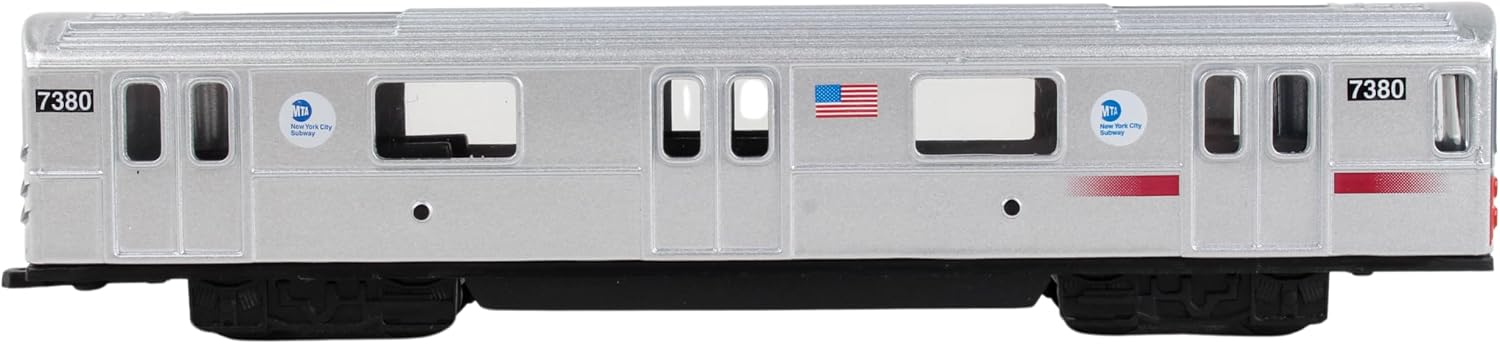 Daron MTA Diecast Subway Car Silver Medium
