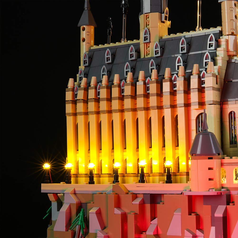 BRIKSMAX Led Beleuchtungsset für LEGO Harry Potter Schloss Hogwarts,Kompatibel Mit LEGO 71043 Bausteinen Modell - Ohne Lego Set