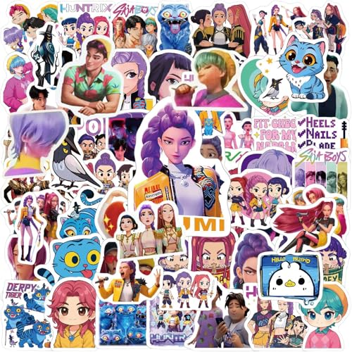 80 Piezas KPop Demo Hunte Pegatina, Pegatinas de Kpop Demo Hunter, Ideal para Fans, Coleccionistas y Más, para Maletas y Libretas (B)