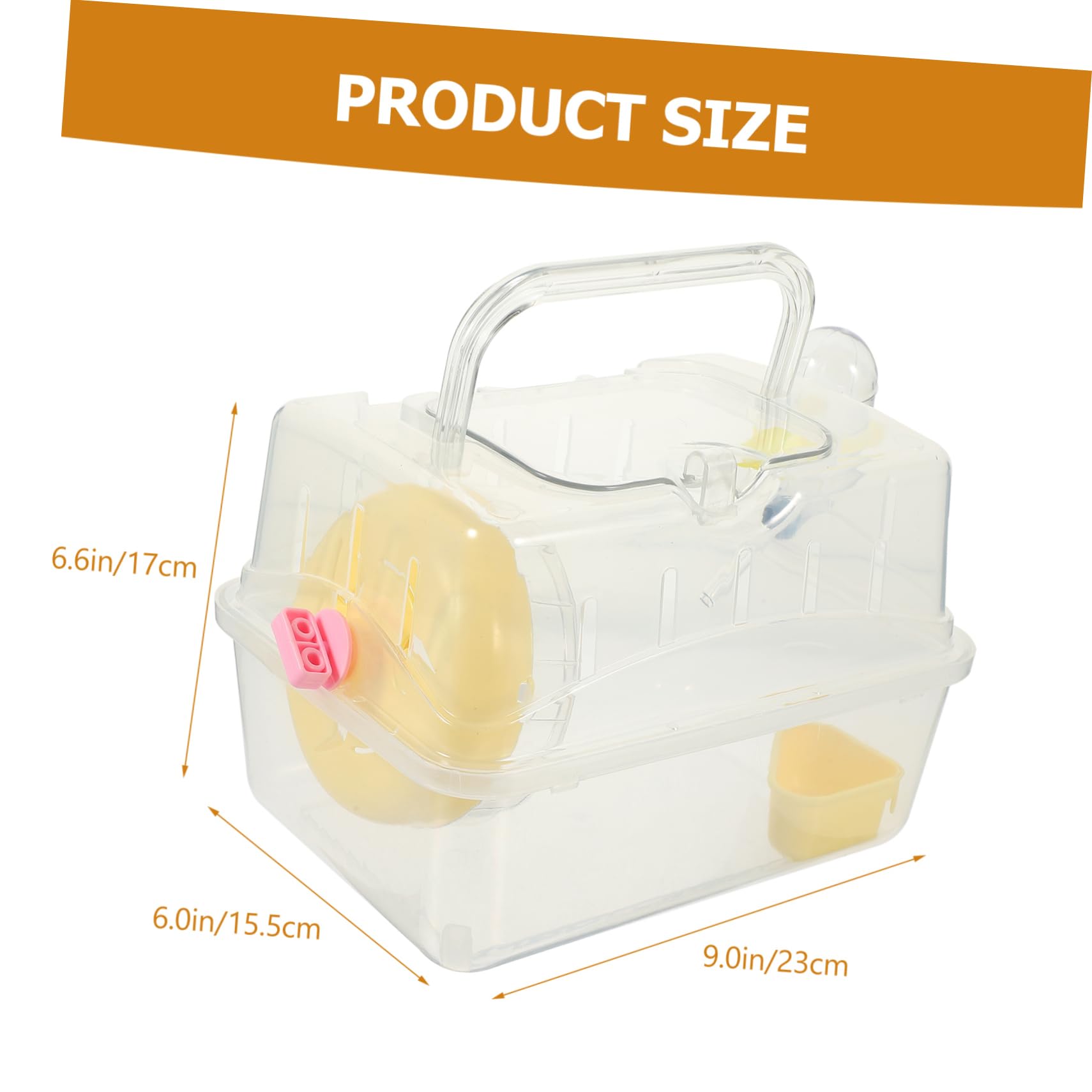 PEPLAYTAL Hamster Nursery Cage with Portable Travel Carrier for Hamsters Chinchillas and Pets Lightweight Spacious Design for