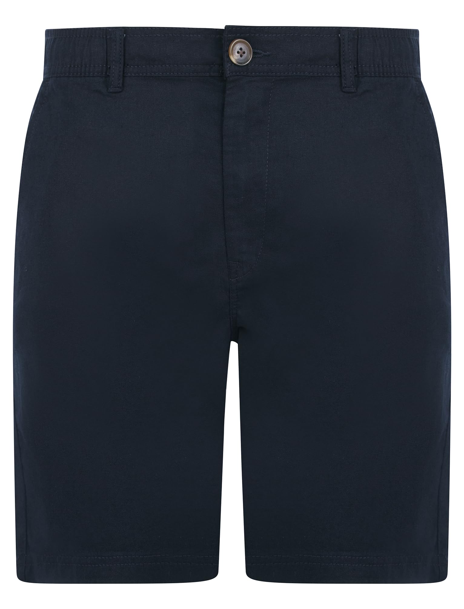 Tokyo Laundry Men's Sky Captain Navy Elastic Tie Waist Linen Cotton Blend Chino Shorts