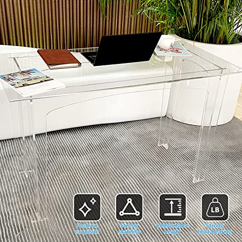 Nalwort CAD-001 Acrylic Desk 47 Inch L X24 W X 29 Inch H thumb #6