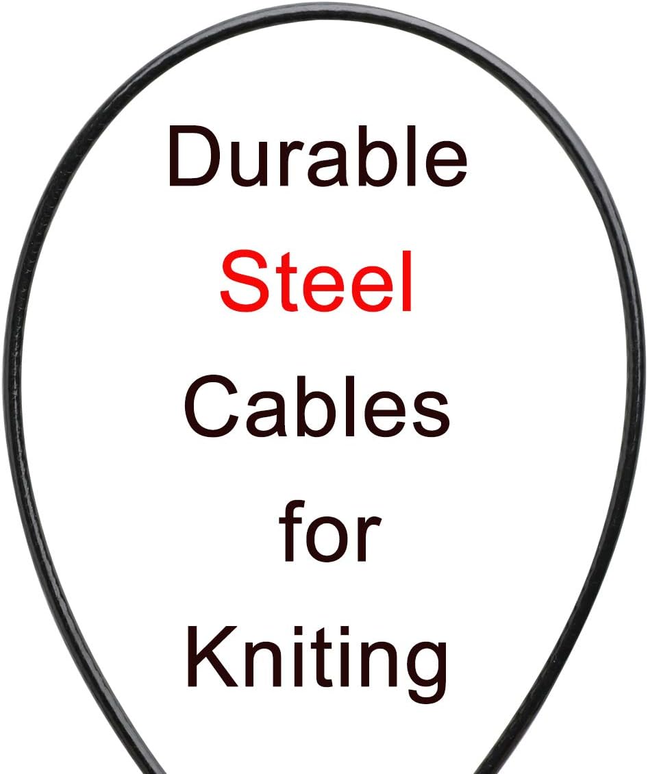 LOOEN Knitting Needles Set Circular Knitting Needles Stainless Steel 40 Inch 6.5MM/US Size 10.5 (US 10.5, 40 inch)