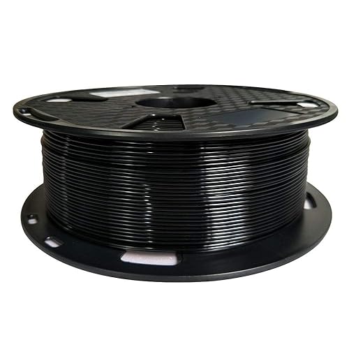 Filamento PETG Pro negro de 0.069 pulgadas, filamento de impresión 3D de 2.2 lbs, carrete de 2.2 libras, material de impresora 3D, se adapta a la