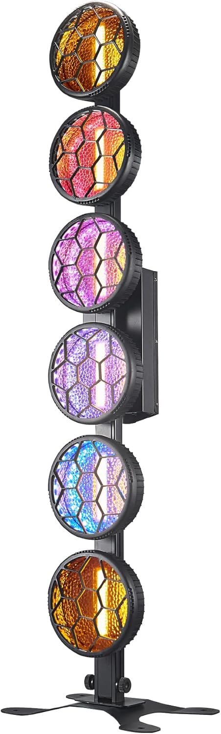 6X50W RGB 3-in-1 Dmx512 LED Linear Retro Light, bar, Nightclub, Stage, Concert Background, Flashing Effect Retro Light