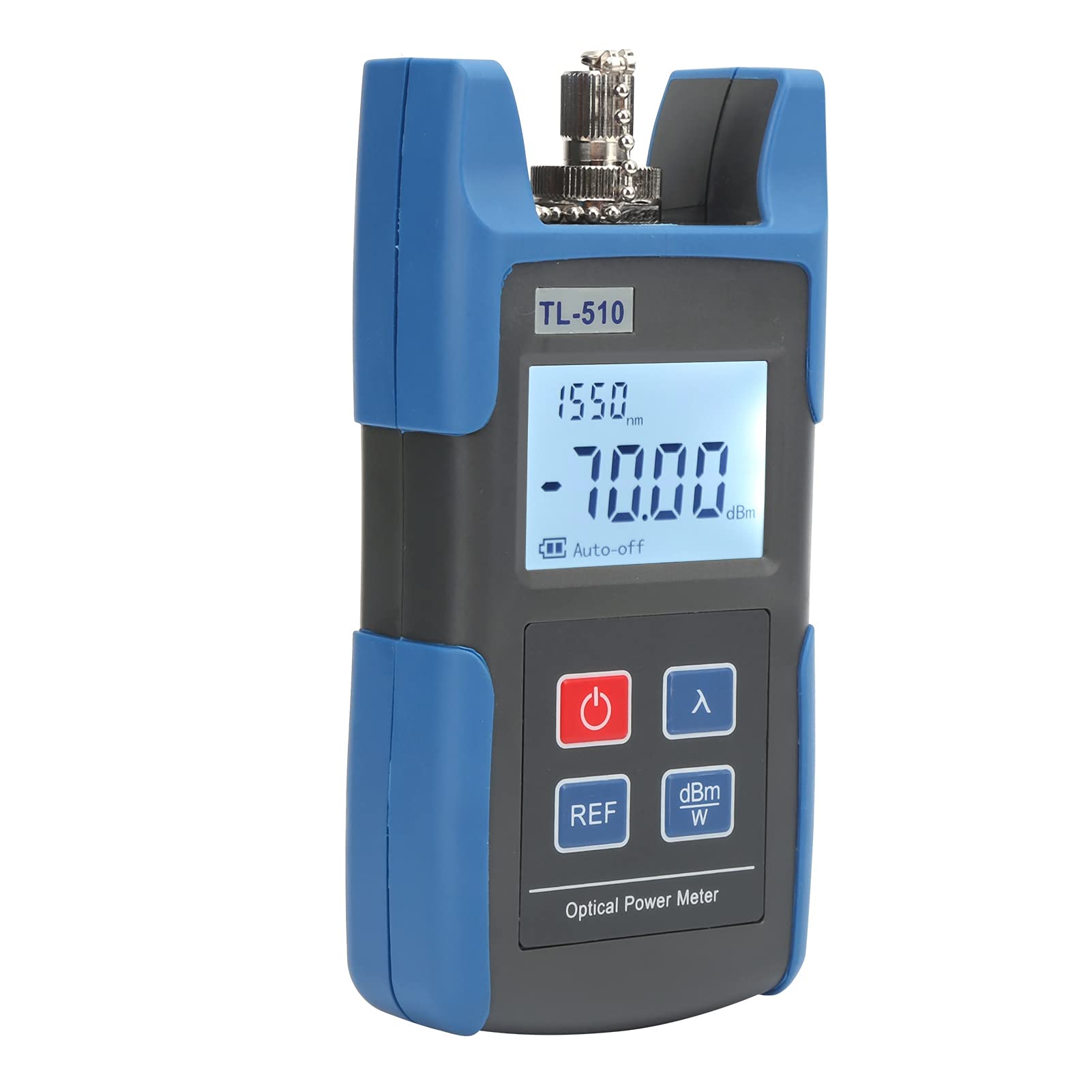 Medidor de Potencia Óptica -65 a 0 dBm, TL510 Mini Probador de Potencia Óptica de Fibra para Mantenimiento de Ingeniería de Telecomunicaciones