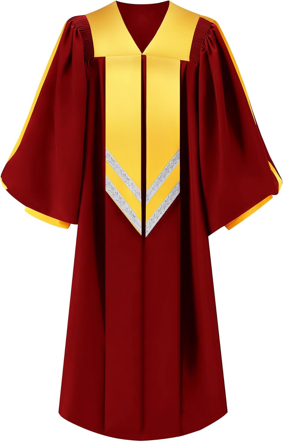Unisex Adult Choir Robes Matte Finish for Baptisms with Cuff Sleeves