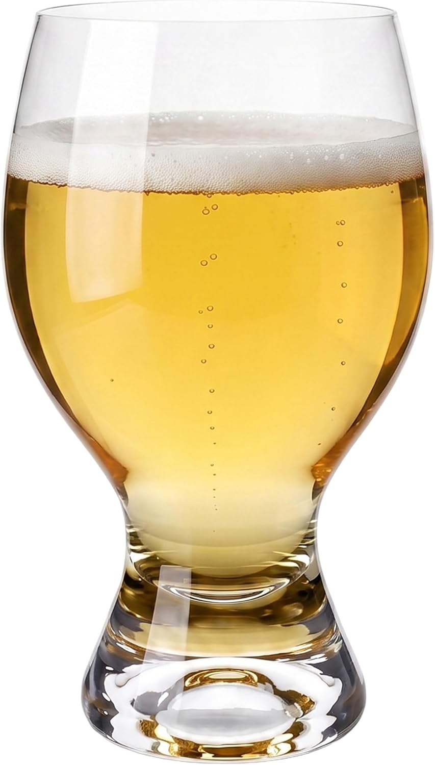Mikasa Gaia Goblet Beverage Water Glasses Set of 4, 18 oz Lead-free Glass