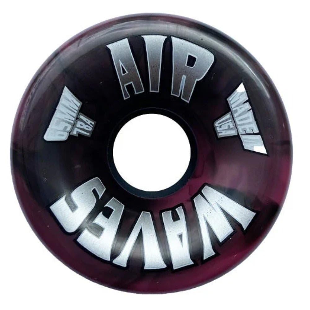 Willies Air Waves Quad Skate Wheel, Clear, 65mm, 78A (8, Pink/Black)