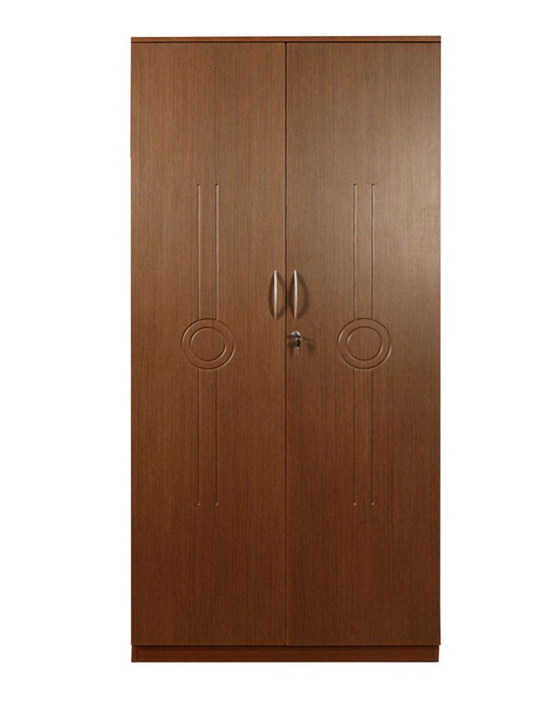 Asis Furniture Replica 2 Door Wardrobe (PVC Membrane Finish, Brown