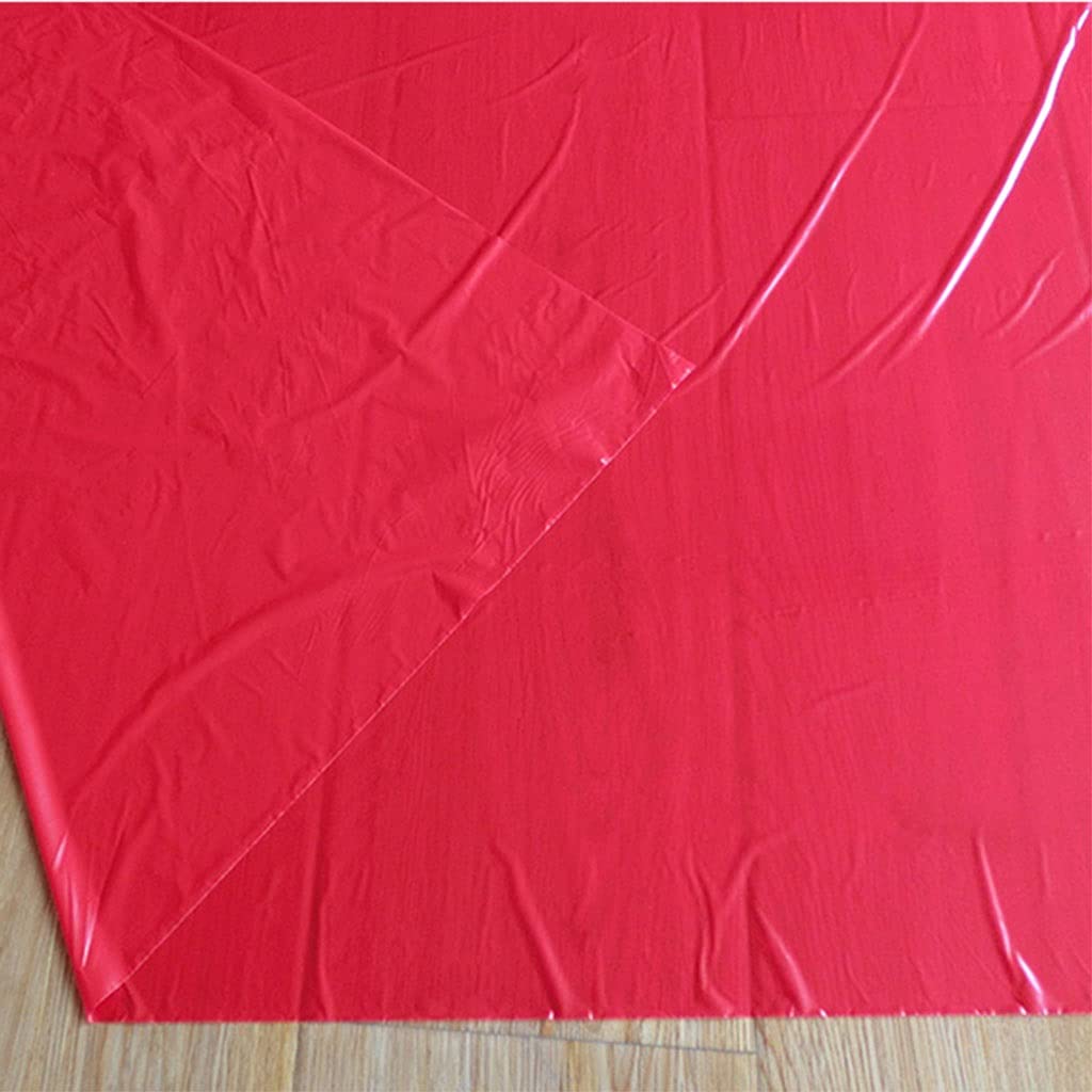 Pflanzliche Kunststofffolie gelocht, 5~50 m rote Pflanzmulchfolie, effizientere Folie for Anbau von Gemüsepflanzen, Folie zur Pflanzenpflege im Gewächshaus, Landwirtschaftsfolie, 1 Stück(15Meters)