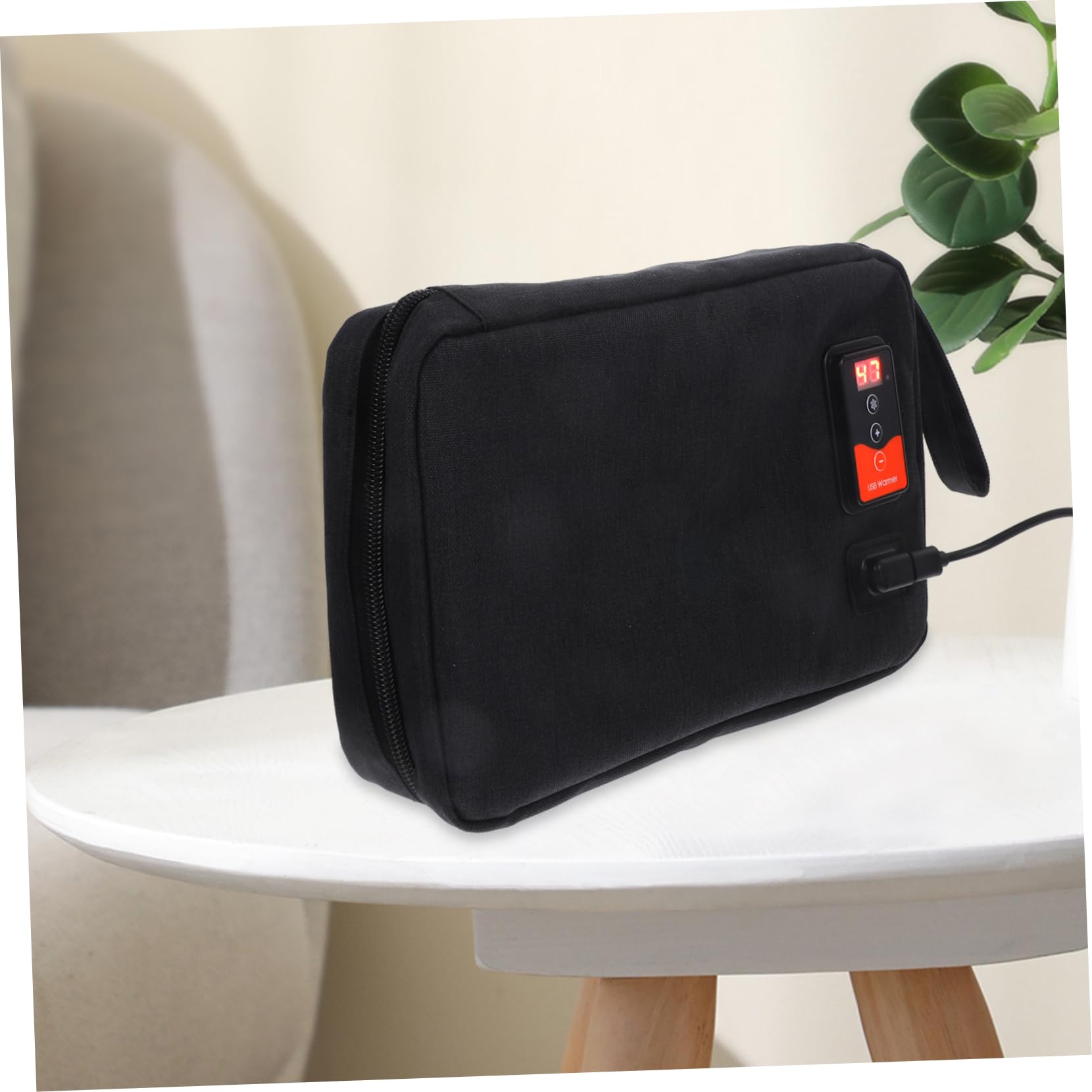 VALICLUD Calentador Portátil de Toallitas Húmedas USB para Bebés Temperatura Ajustable, Material Poliéster, Capacidad para 20-80 Toallitas, Adecuado para Uso en Interiores y Exteriores