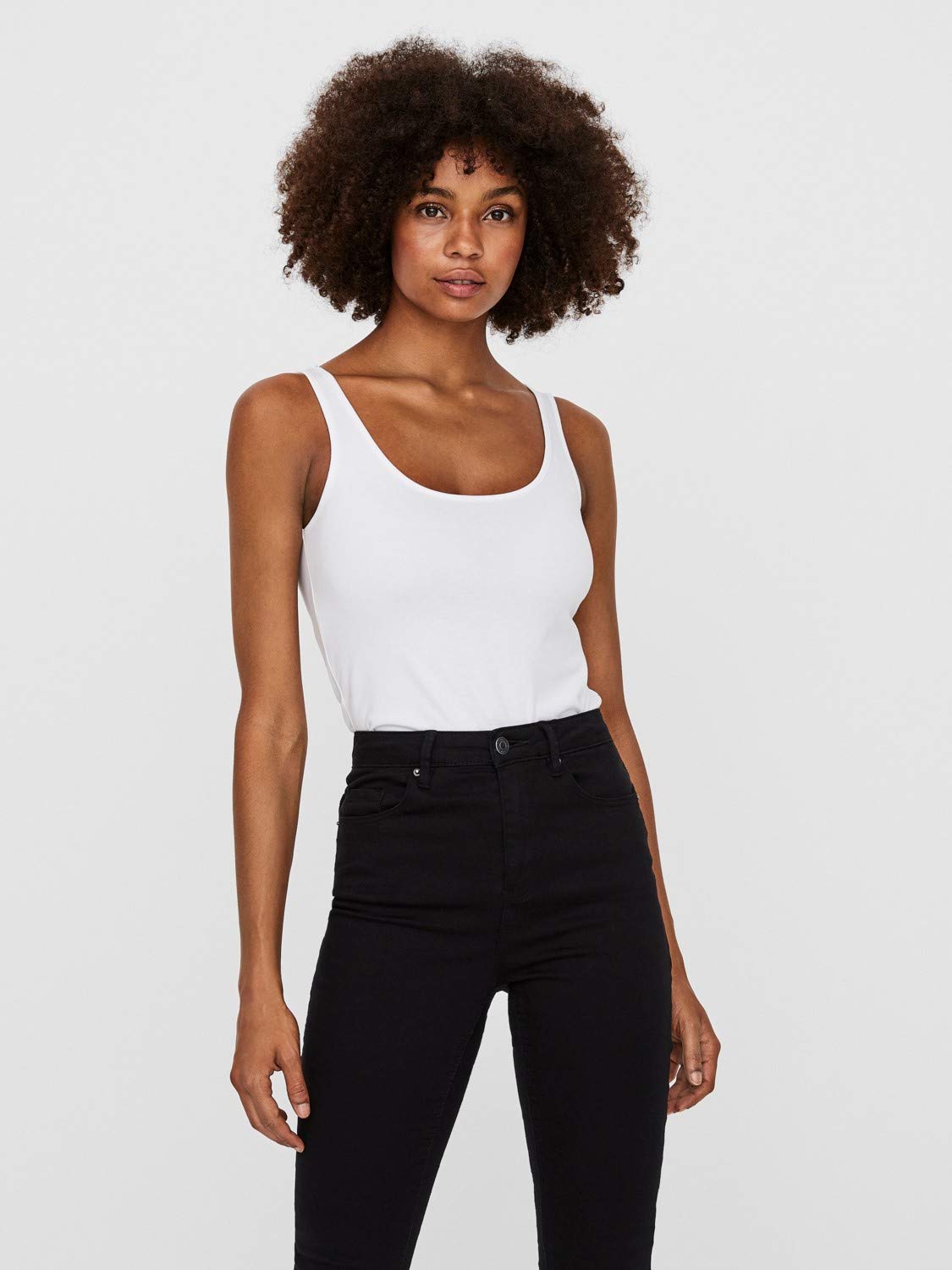 Vero Moda Vmmaxi My Soft - Canottiera Lunga, Confezione da 2 Parte Superiore Donna