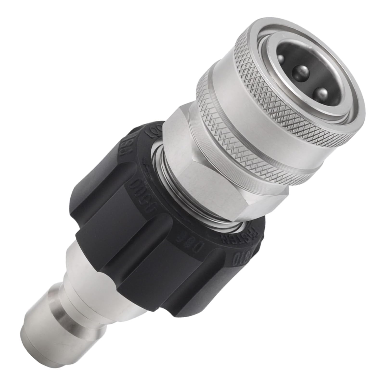 Schnellkupplungsadapter aus Edelstahl, Adapter von M22 auf 1/4-Zoll für Hochdruckreiniger, zum Anschluss von Hochdruckreiniger-Pistolen und -Schläuchen