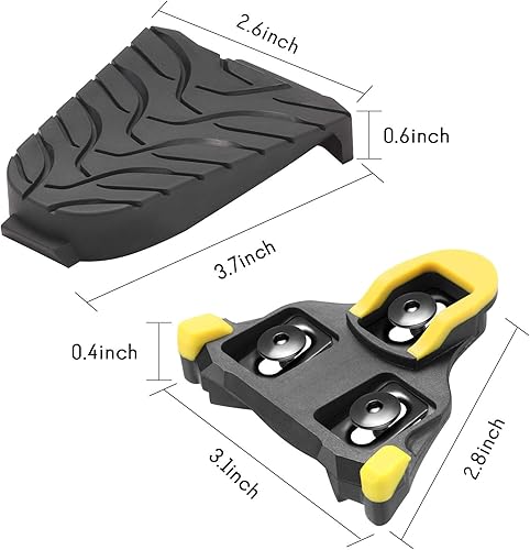 Miniatura 26 de NAACOO Tacos de bicicleta - Compatible con pedales Shimano SPD-SL / SM-SH10 SH11 SH12 Cleats, interior y exterior Peleton pedales de ciclismo
