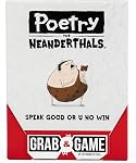 Poetry for Neanderthals Grab & Game by Exploding Kittens - 2+ Players - Ages 7+ - 10 Minutes to Play - Travel Sized Word Guessing Game - Party Game, Family Game Night, Kid and Adult Card Game | Be a Neanderthal poet! Give one-syllable clues/phrases s