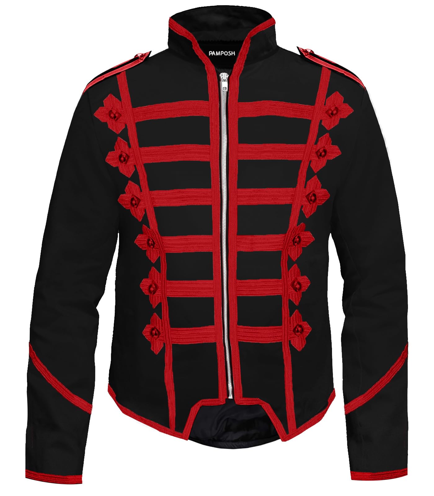 Pamposh Steampunk Hussar Napoleon Military Drummer Parade Jacke