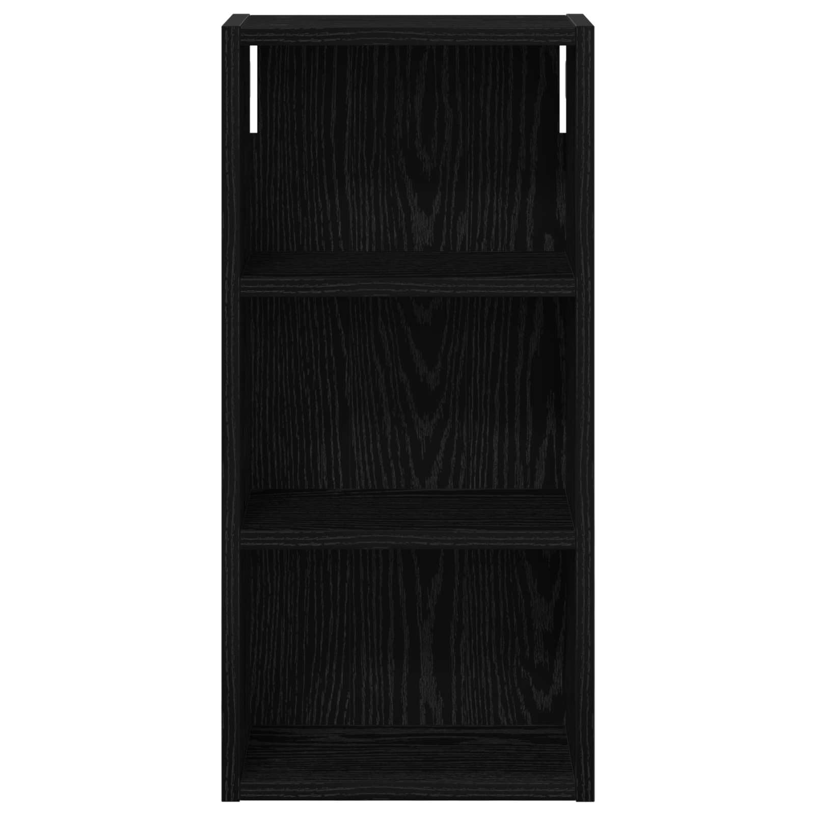Armoire murale de salle de bain en chêne noir 30 x 16 x 62,5 cm